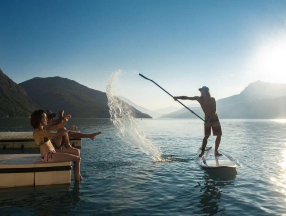 Le stand up paddle sur le lac, ici au Bois Vieux